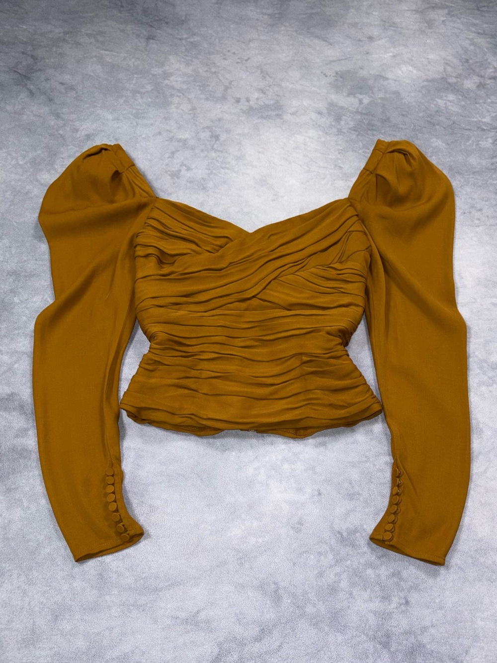 SELF PORTRAIT Crepe Y2K Luxury Casual Corset Style Top RRP500$+ - Picture 7 of 16